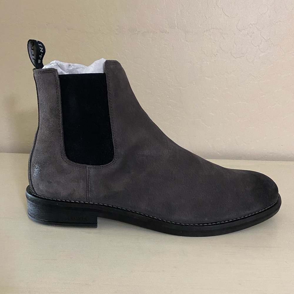 BRAND NEW All Saints Grey Harley Chelsea Boots size 10